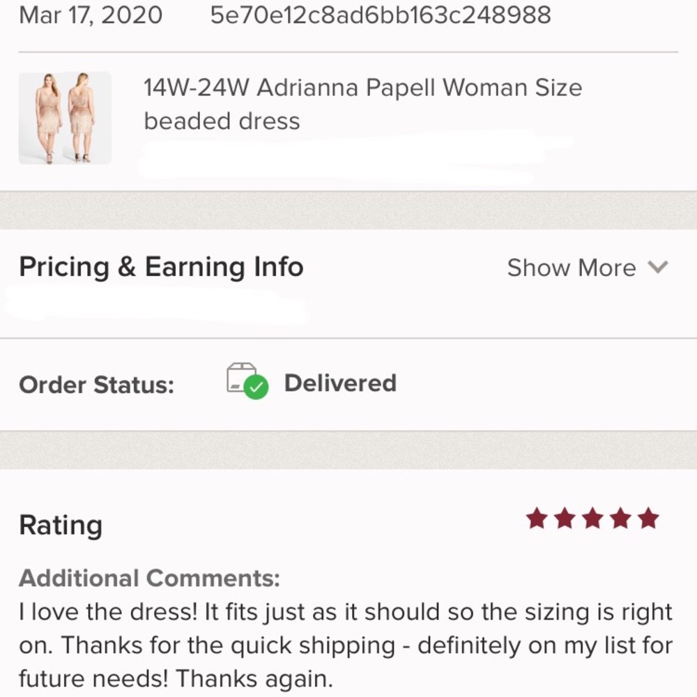 14W-24W Adrianna Papell Woman Size beaded dress - Picture 9 of 14